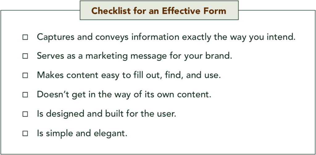 Effective Work Forms Forms Design – Strategic Business Writers